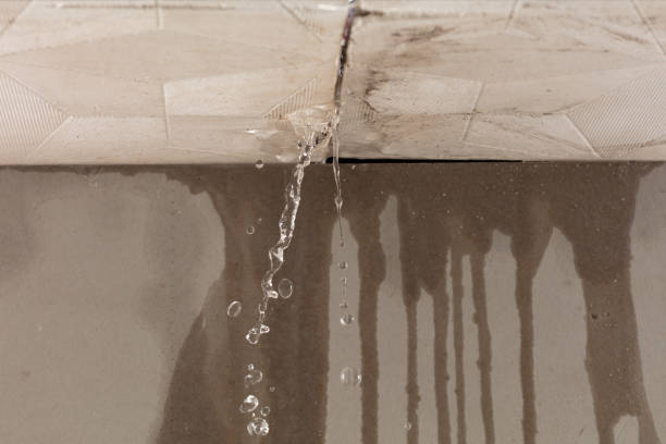 Professional Burst Pipe Cleanup technician working in Corsicana, TX
